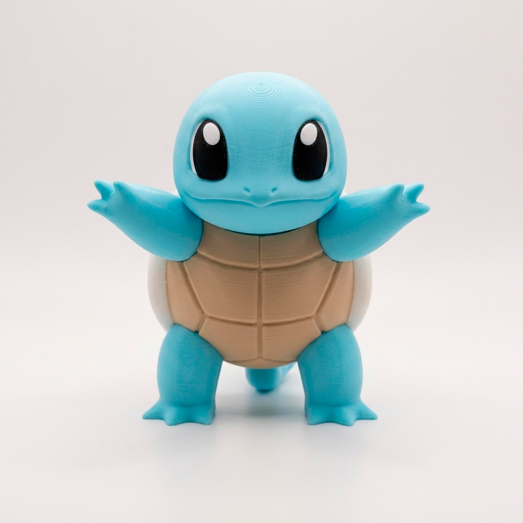 Pokémon Squirtle Boneco Colecionável Action Figure Decorativo 10cm Impressão 3D Geek