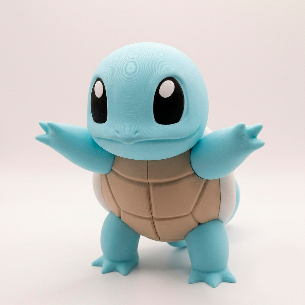 Pokémon Squirtle Boneco Colecionável Action Figure Decorativo 10cm Impressão 3D Geek