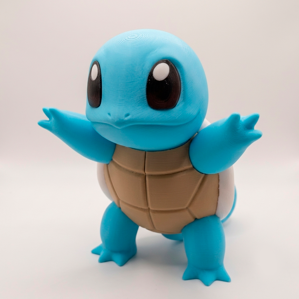 Pokémon Squirtle Boneco Colecionável Action Figure Decorativo 10cm Impressão 3D Geek