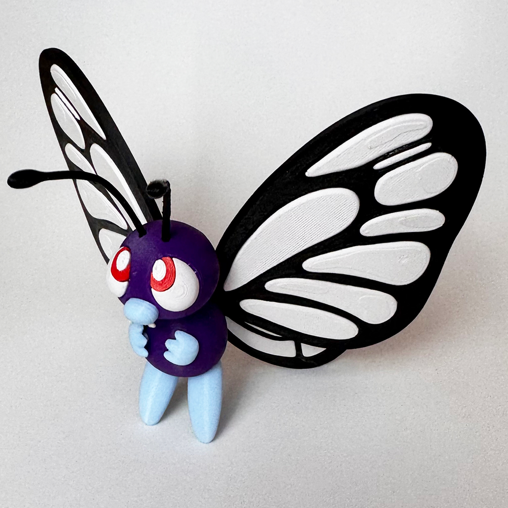 Pokémon Butterfree Action Figure Boneco Colecionável Decorativo Impressão 3D Geek Presente