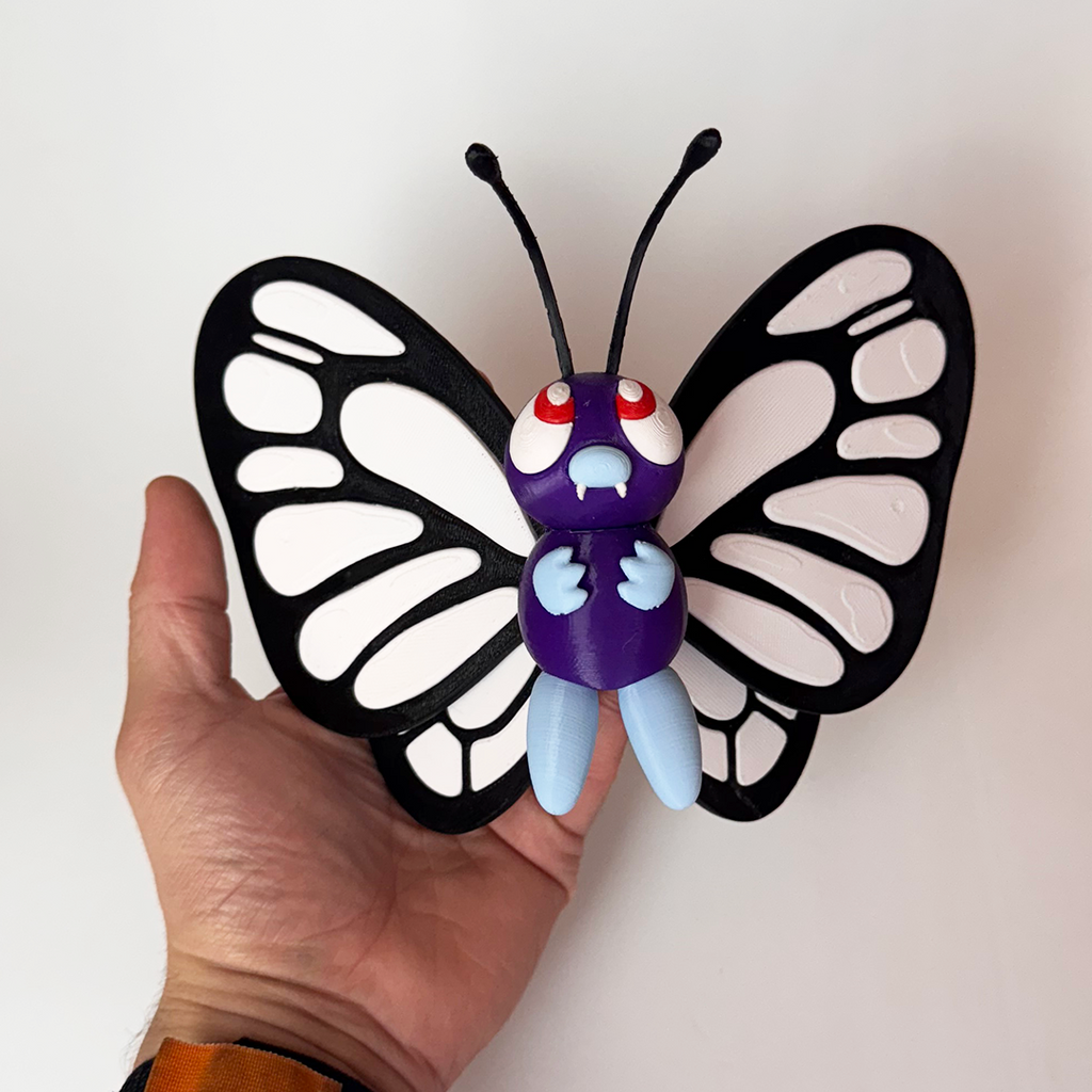 Pokémon Butterfree Action Figure Boneco Colecionável Decorativo Impressão 3D Geek Presente