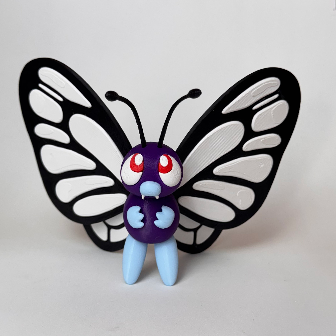 Pokémon Butterfree Action Figure Boneco Colecionável Decorativo Impressão 3D Geek Presente
